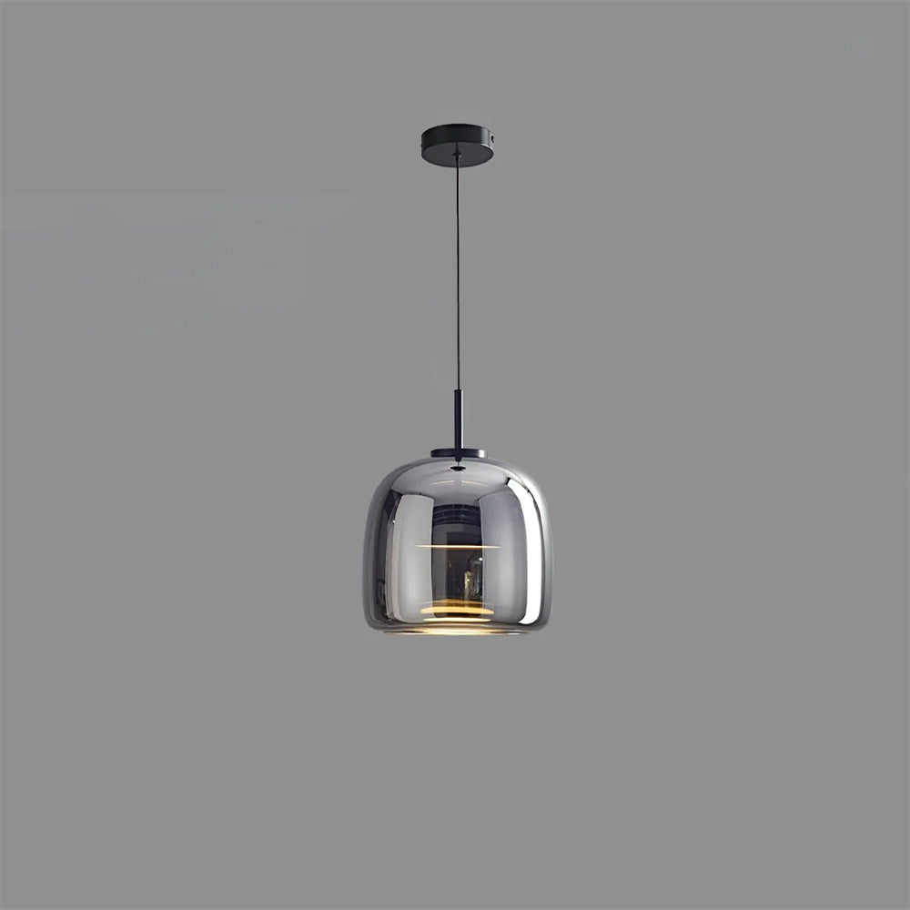 Hanglamp Gerookt Glas Koepel Vintage Minimalistisch LED Keuken Eetkamer Woonkamer Loft | Sansoti
