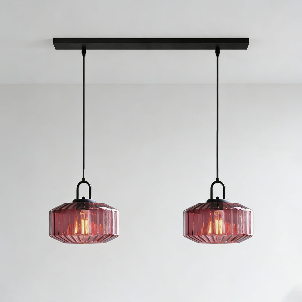 Hanglamp Geblazen Glas Gestreept Vintage Minimalistisch LED Eetkamer Woonkamer Slaapkamer | Sansoti