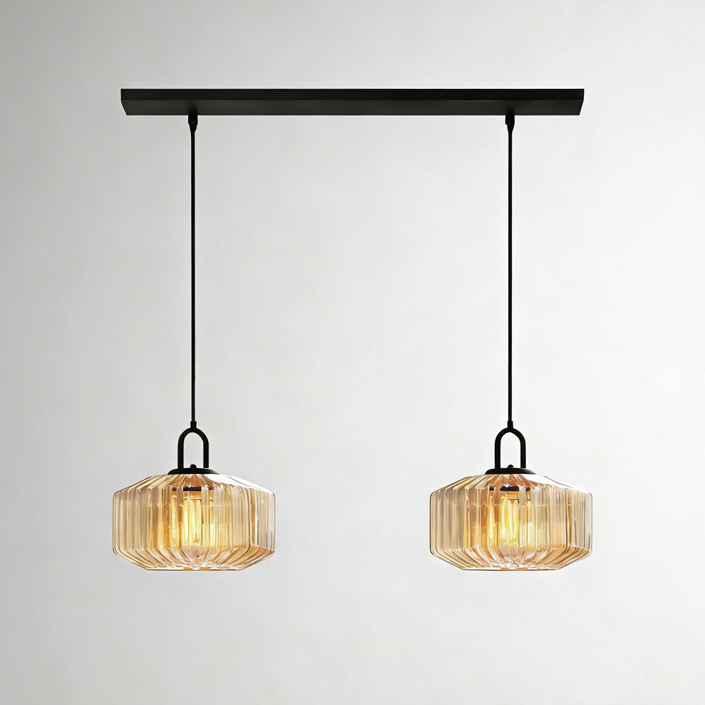 Hanglamp Geblazen Glas Gestreept Vintage Minimalistisch LED Eetkamer Woonkamer Slaapkamer | Sansoti