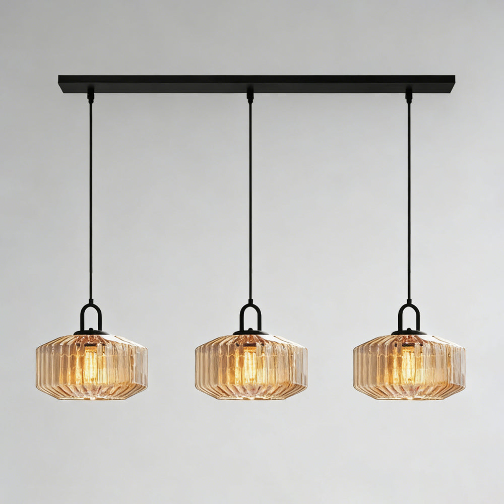 Hanglamp Geblazen Glas Gestreept Vintage Minimalistisch LED Eetkamer Woonkamer Slaapkamer | Sansoti