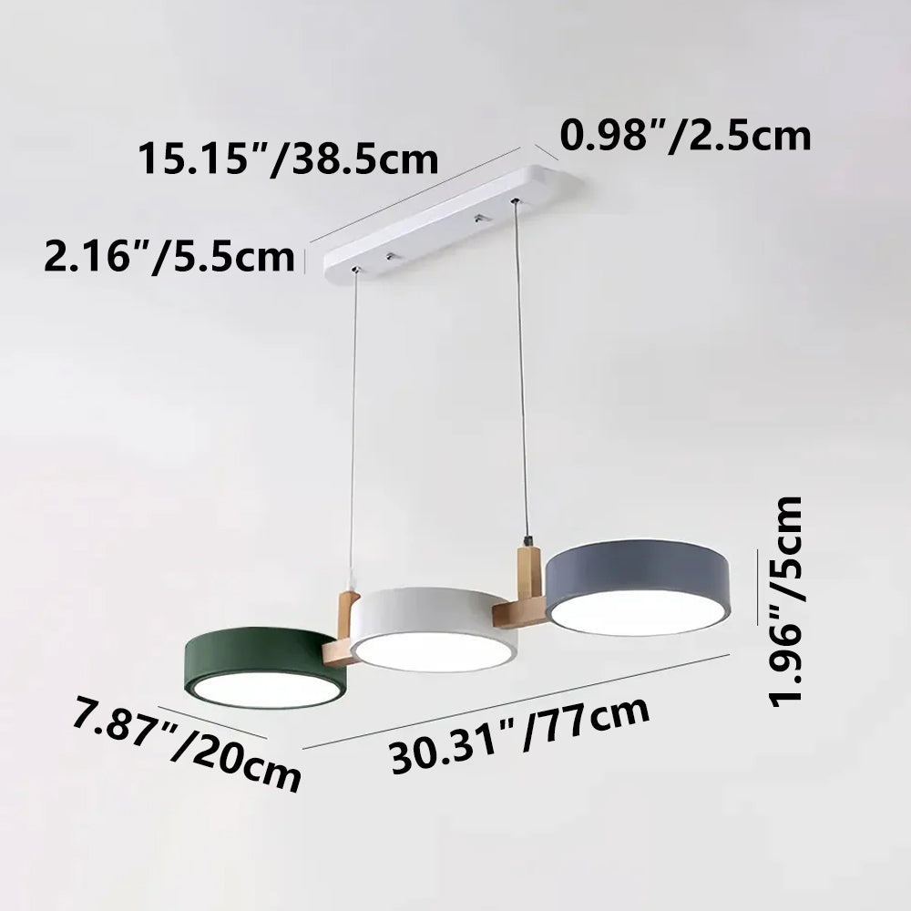 Hängelampe 3 Schirme Metall Minimalistisch LED Esszimmer Kücheninsel Wohnzimmer | Restfield