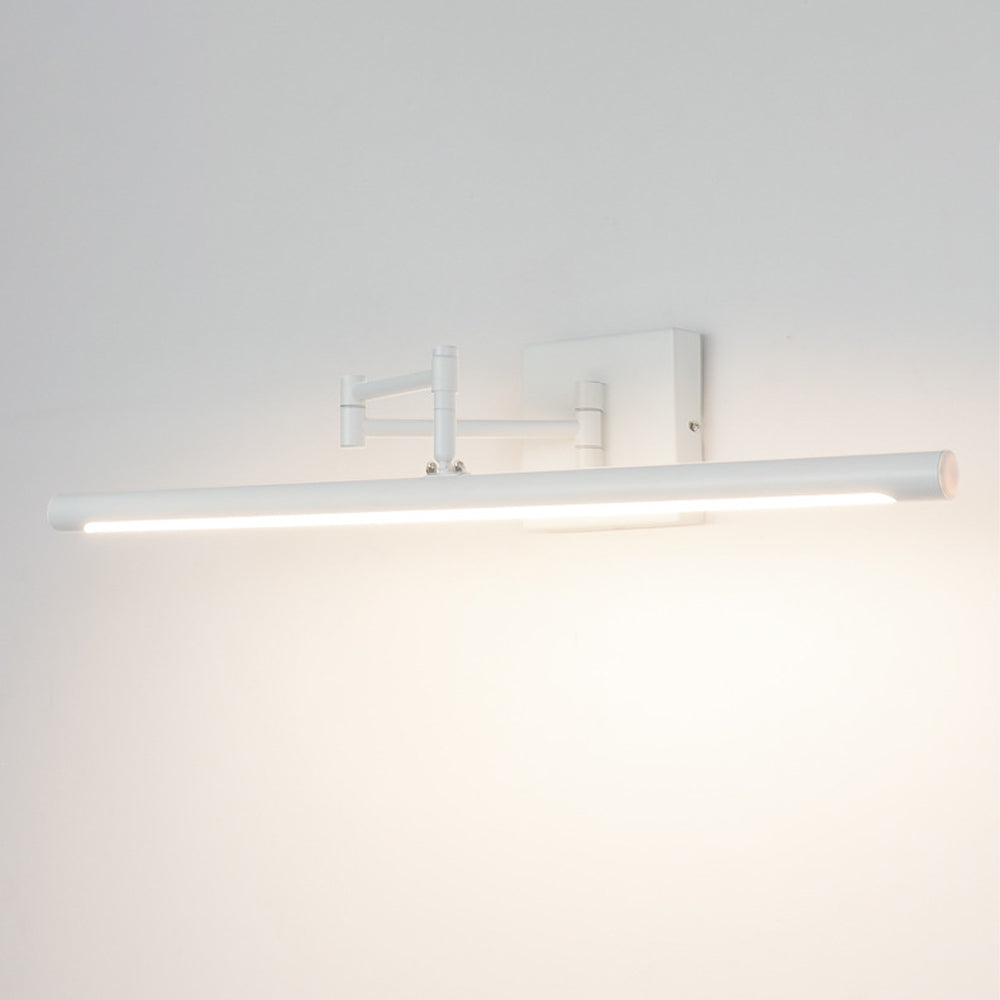 Badezimmerlampe Schwenkarm Matt Schwarz LED Badezimmer Spiegel Make-up Wand Eisen Acryl Modern Minimalistisch | Restfield