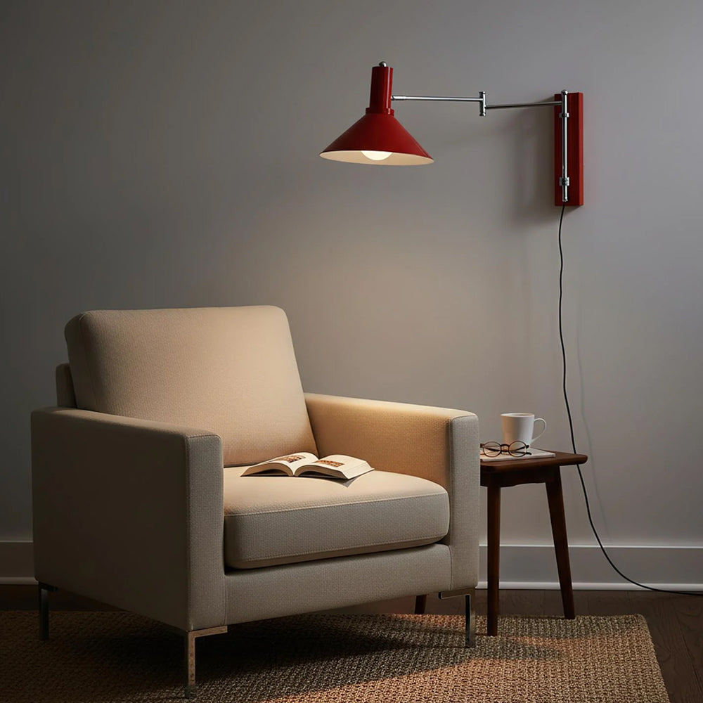 Applique murale pivotante 360 degrés métal E27 lampe de chevet salon chambre moderne | Restfield