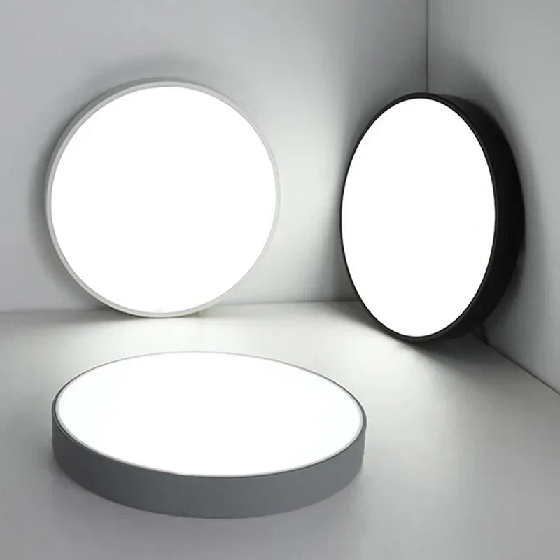 Kleurrijke Plafondlamp Rond LED Ultradun Design voor Woonkamer Slaapkamer Studeerkamer Gang Modern Interieur Verlichting Scandinavisch | Sansoti