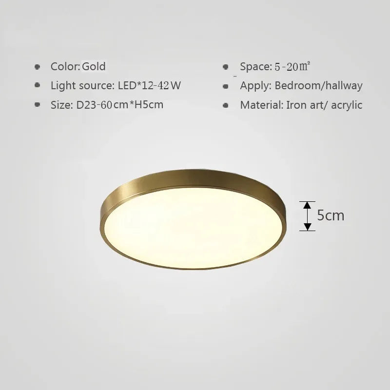 Kleurrijke Plafondlamp Rond LED Ultradun Design voor Woonkamer Slaapkamer Studeerkamer Gang Modern Interieur Verlichting Scandinavisch | Sansoti
