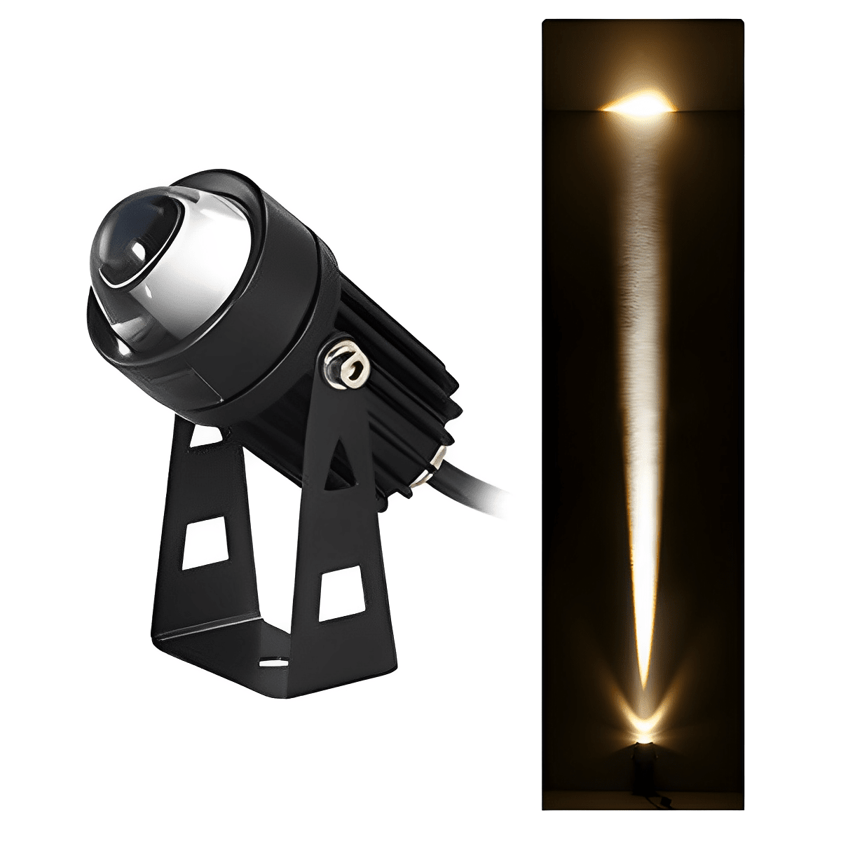 LED outdoor spotlight warm white IP67 aluminum for facade and facade lighting waterproof modern radiant design 3W 10W 30W 50W 80W garden spotlight outdoor lighting garden lighting | Sansoti