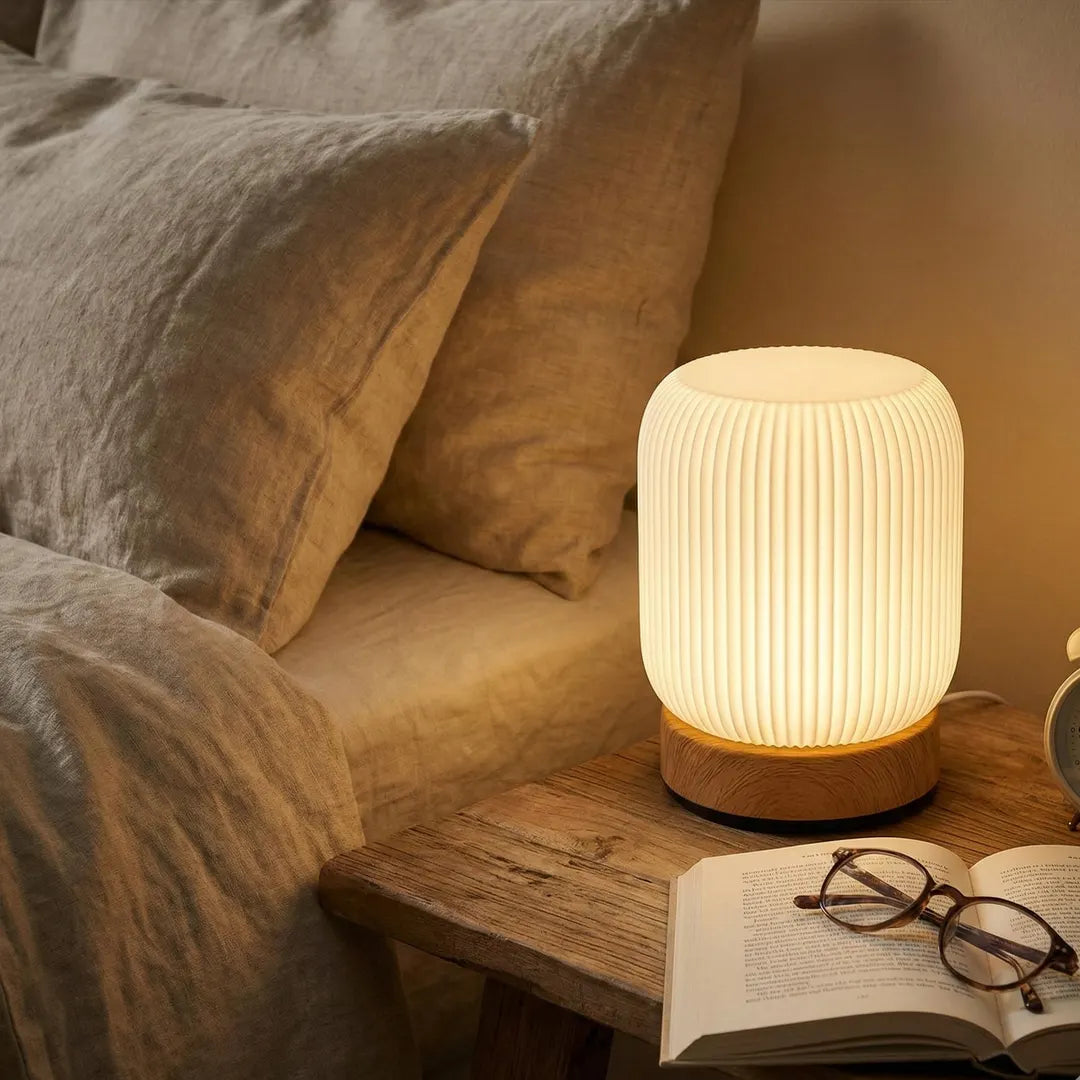 Aanraakgestuurde LED Nachtlamp Rond met USB Oplaadbare Batterij | Sansoti