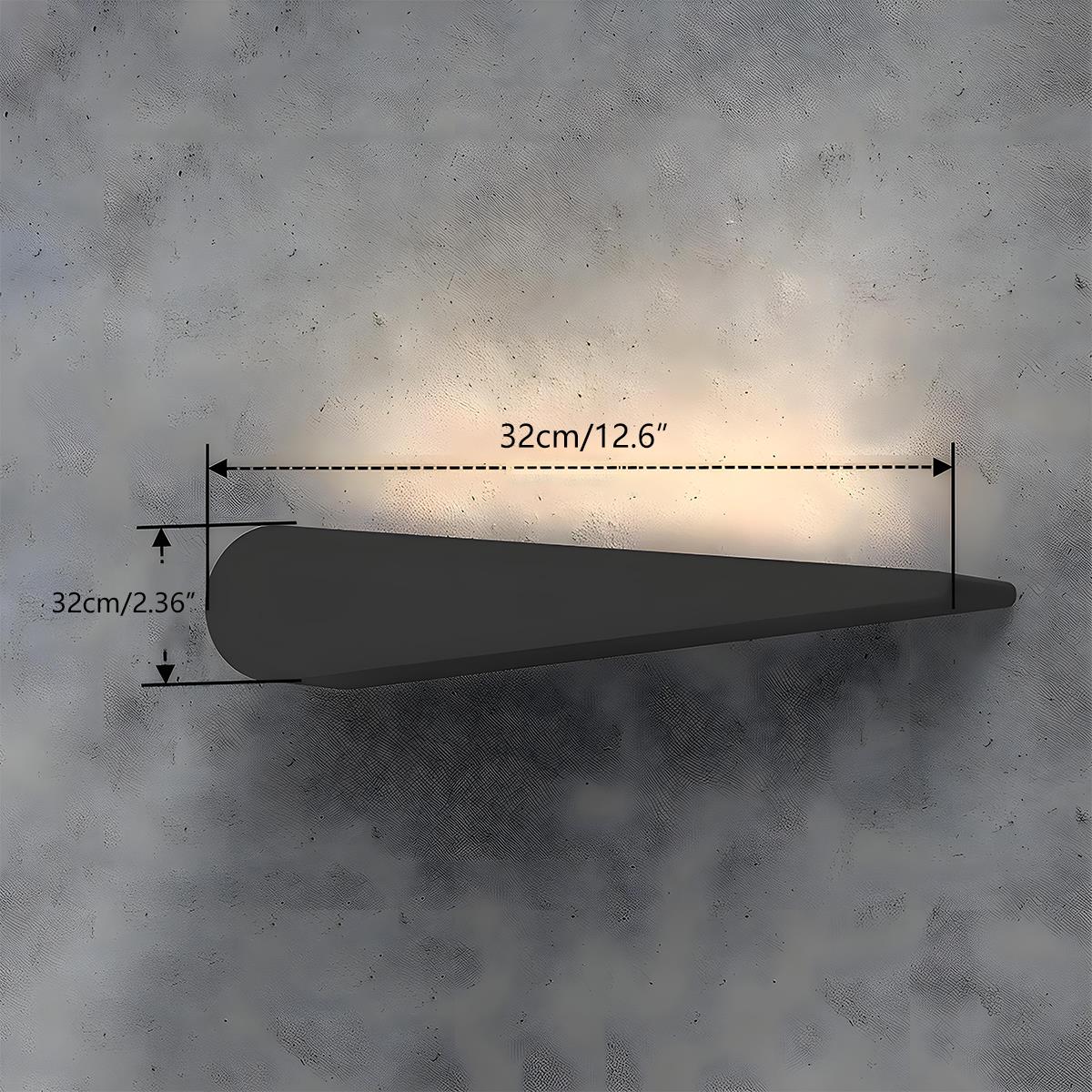 LED Outdoor Wall Lamp Butterfly Black IP65 Weatherproof Warm White for Facade Balcony and Entrance | Sansoti