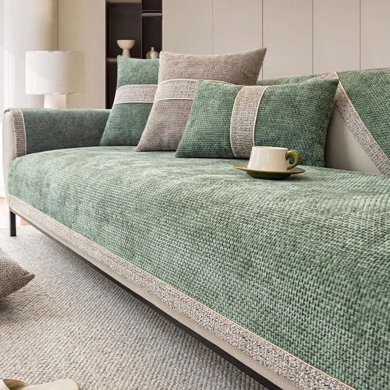 Antislip Bankhoes Polyester met Linnenlook voor Optimale Bescherming Comfort Stijlvol Woonkamer Interieur | Sansoti