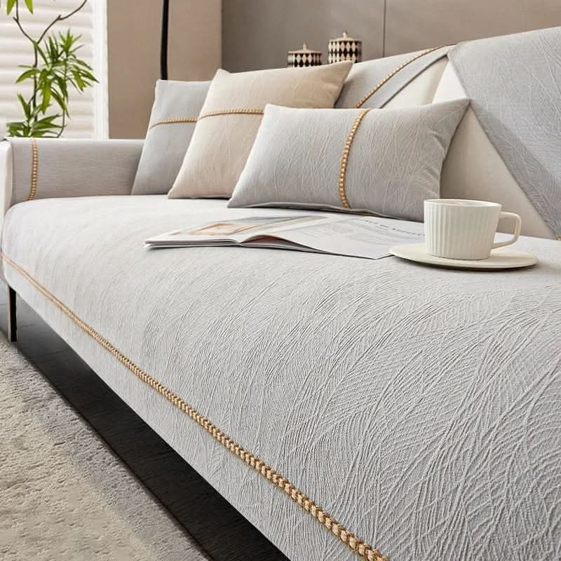 Antislip Bankhoes Polyester met Linnenlook voor Optimale Bescherming Comfort Stijlvol Woonkamer Interieur | Sansoti