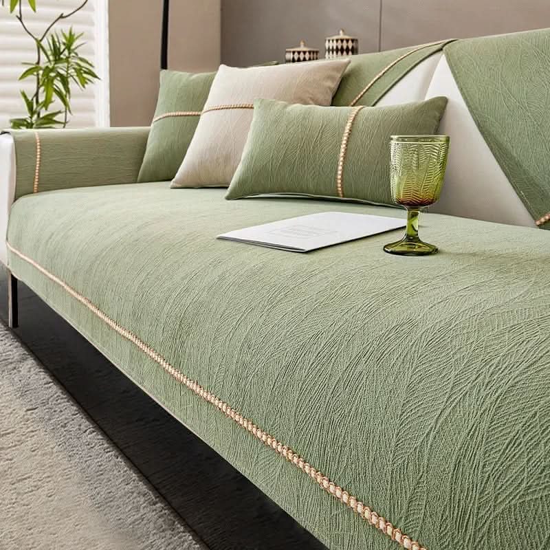 Antislip Bankhoes Polyester met Linnenlook voor Optimale Bescherming Comfort Stijlvol Woonkamer Interieur | Sansoti