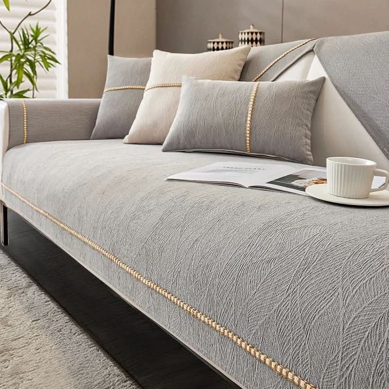 Antislip Bankhoes Polyester met Linnenlook voor Optimale Bescherming Comfort Stijlvol Woonkamer Interieur | Sansoti