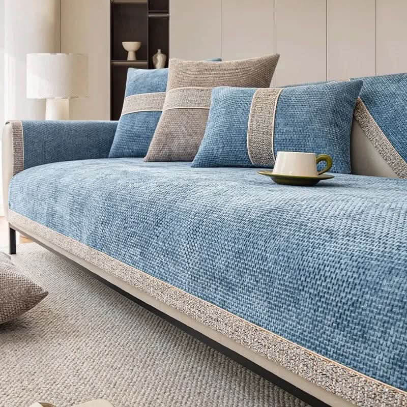 Antislip Bankhoes Polyester met Linnenlook voor Optimale Bescherming Comfort Stijlvol Woonkamer Interieur | Sansoti
