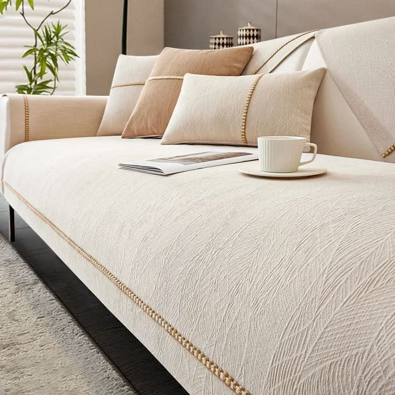 Antislip Bankhoes Polyester met Linnenlook voor Optimale Bescherming Comfort Stijlvol Woonkamer Interieur | Sansoti