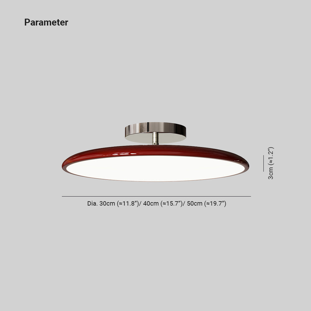 Deckenleuchte Metall Acryl Rund LED Dimmbar Schlafzimmer Wohnzimmer Esszimmer Retro-Stil Stimmungsbeleuchtung | Sansoti