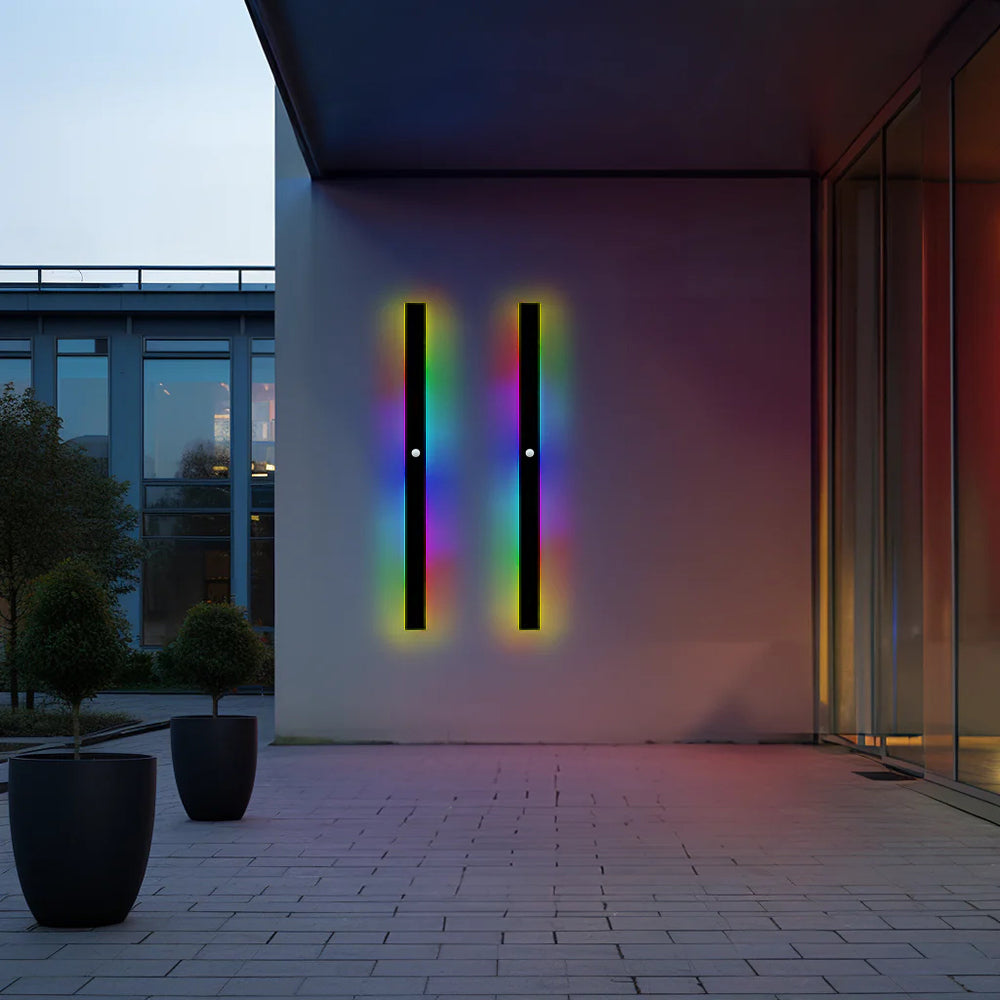 Außenlampe Wandleuchte LED Schwarz Aluminium IP65 30-200cm Modern | Restfield