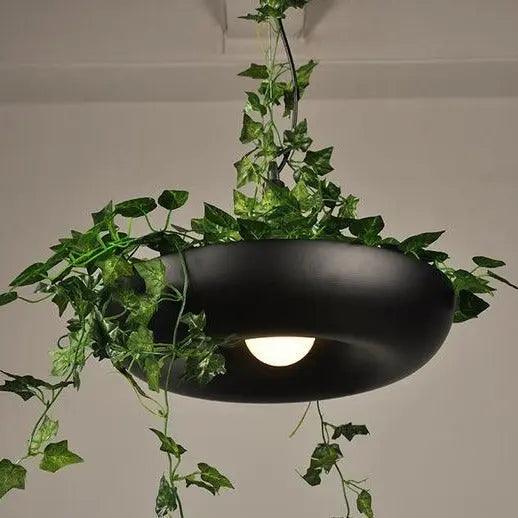 Scandinavische Hanglamp met Plantenbak – Decoratieve Lamp voor Binnenplanten – Moderne Verlichtingscombinatie | Sansoti