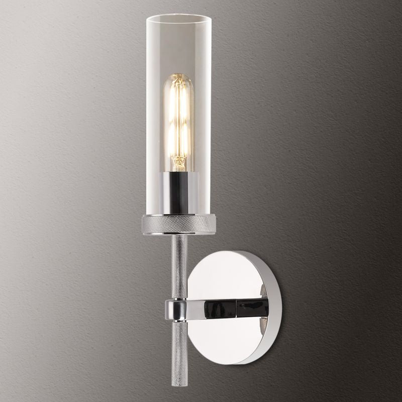 Applique en verre cristallin Laiton Dimmable Douille E26 Salon Chambre Couloir Montage vertical horizontal | Sansoti