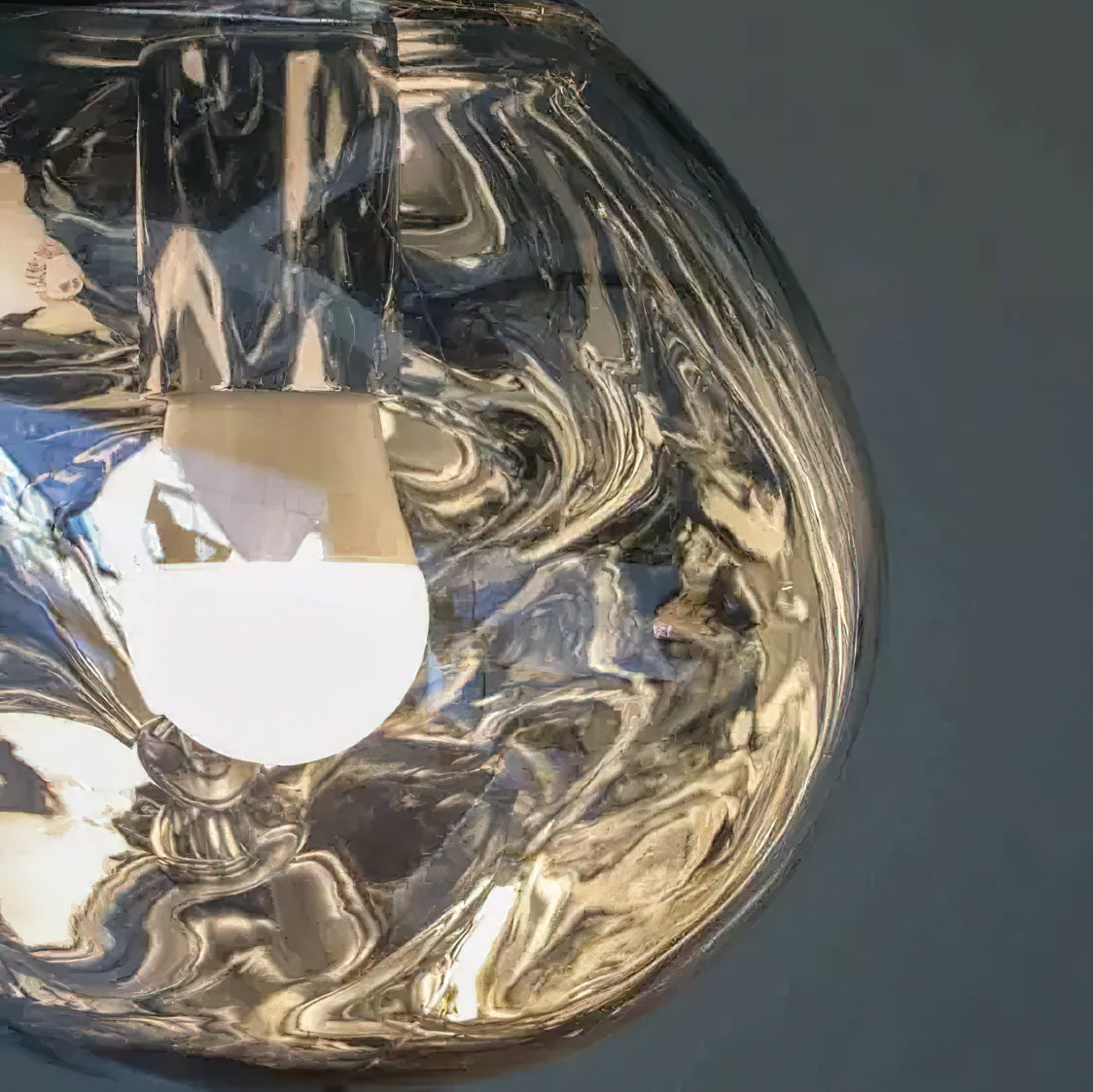 Lavadruppel Hanglamp – Geblazen Glas met Warme Gloed – 4 Maten & 4 Tinten – Modern Artistiek Lichtspel | Sansoti