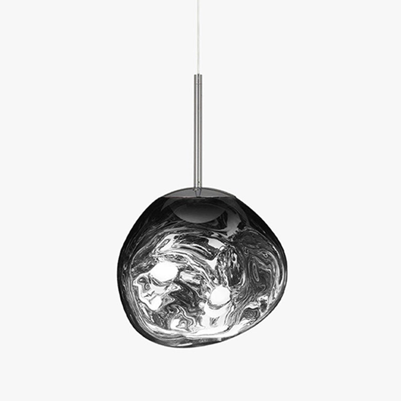 Lavadruppel Hanglamp – Geblazen Glas met Warme Gloed – 4 Maten & 4 Tinten – Modern Artistiek Lichtspel | Sansoti