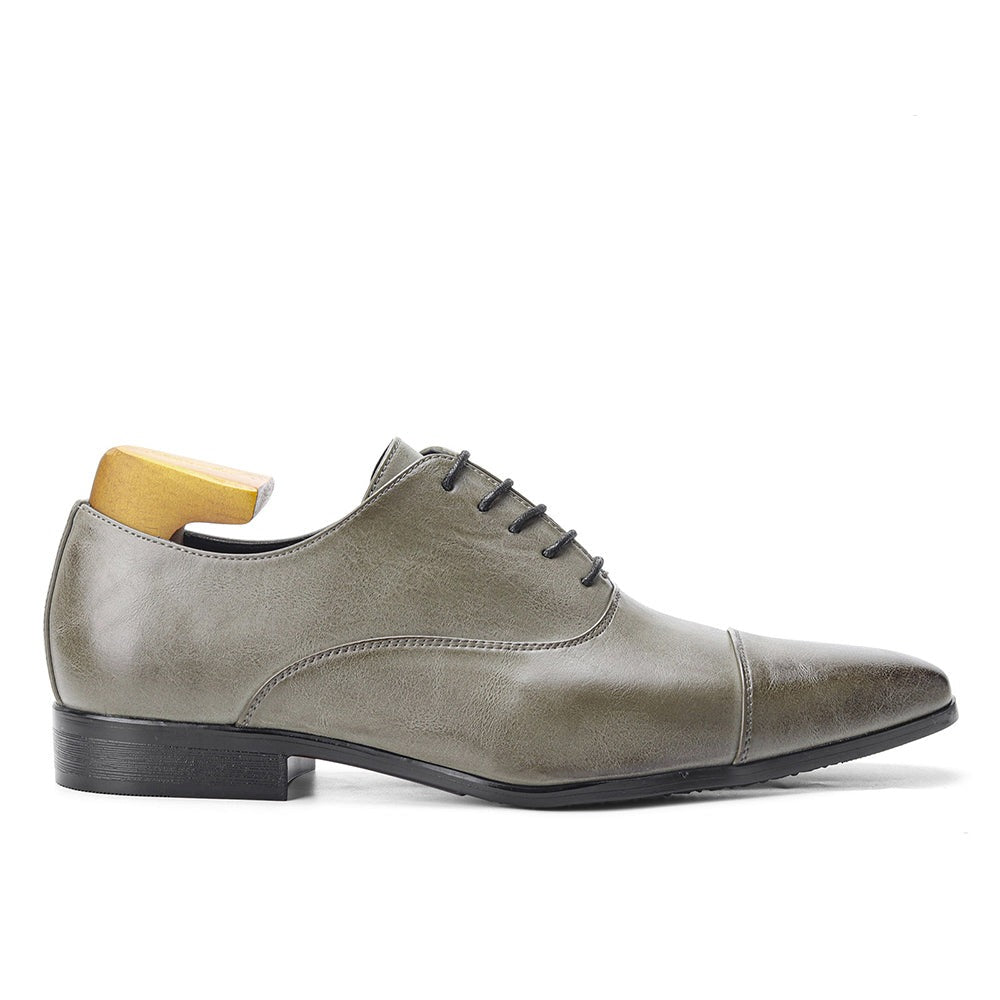 Leren Herenschoenen met Italiaans Design | Grijs | Maten 40-45 | Zakelijke Instapper voor Formele & Casual Gelegenheden | Sansoti