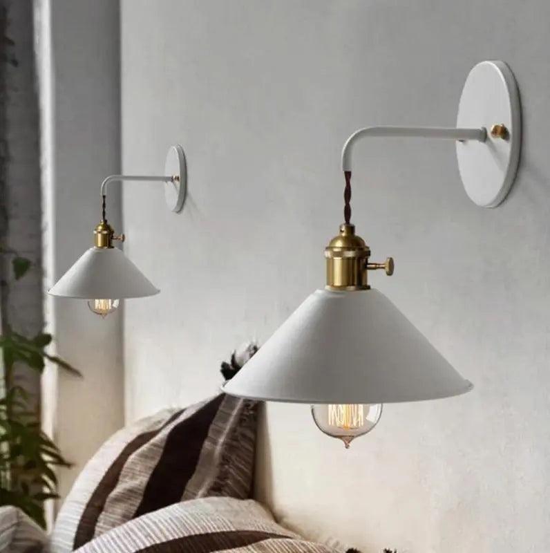 Vintage Wandlamp met Geplateerd Metaalafwerking – Elegant Lichtarmatuur in 7 Kleuren | Sansoti