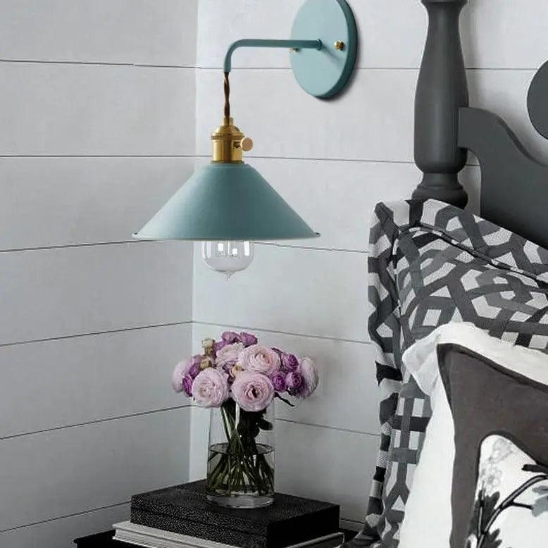 Vintage Wandlamp met Geplateerd Metaalafwerking – Elegant Lichtarmatuur in 7 Kleuren | Sansoti