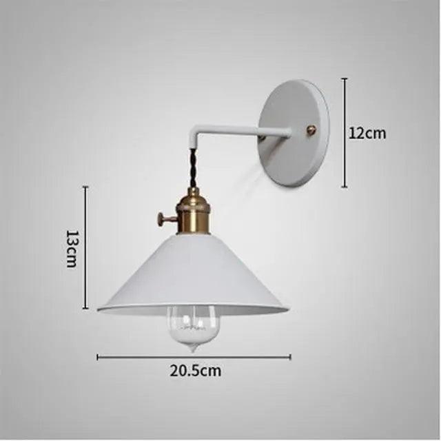 Vintage Wandlamp met Geplateerd Metaalafwerking – Elegant Lichtarmatuur in 7 Kleuren | Sansoti