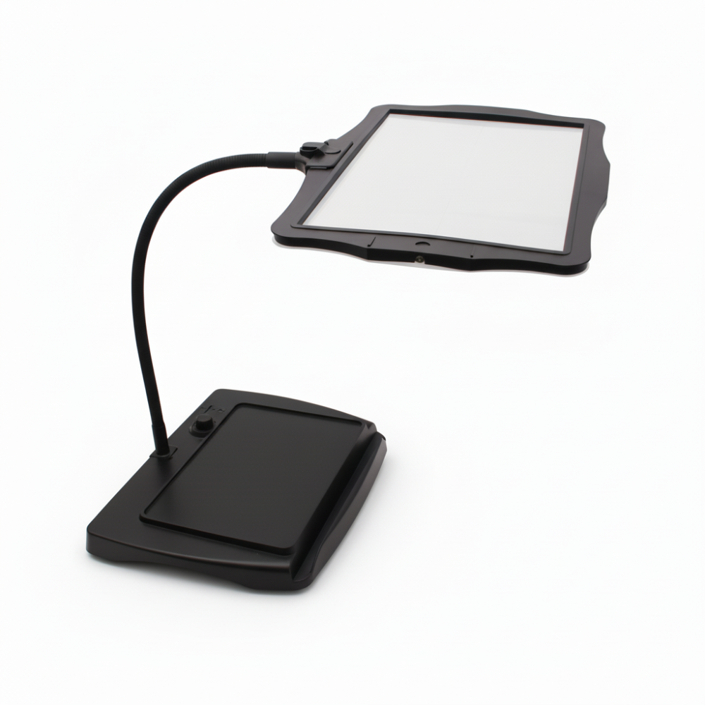 Verstelbare LED-bureaulamp met 3x Vergrootglas Zwanenhals Leeslamp voor Handwerk Lezen Hobby Knutselen | Sansoti