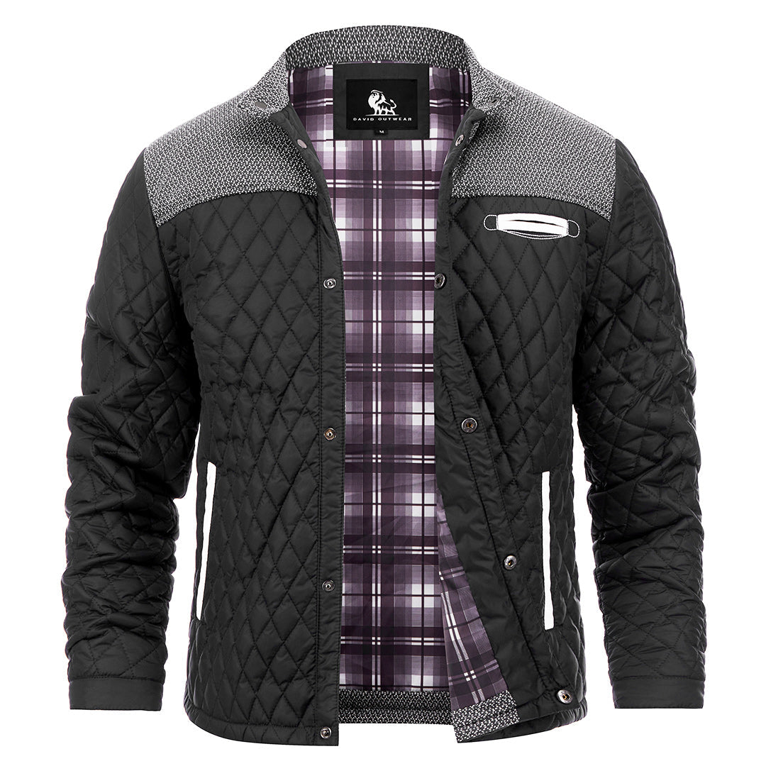 Gewatteerd Heren Winterjack Polyester Waterdicht Zwart Outdoor Wandelen Ski Winterkleding Comfort Warmte | Sansoti