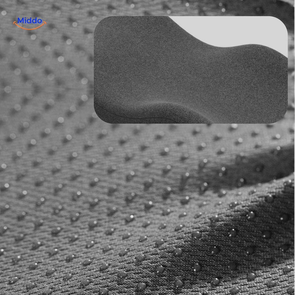 Coussin de soutien pour jambes et pieds 60x36x24cm en polyester - Grossesse, repos, confort, décompression, détente | Sansoti