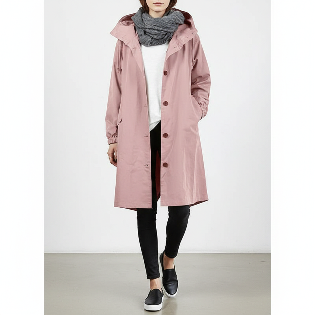 Water-Repellent Raincoat for Women and Men, Oversized with Hood, Lightweight and Windproof for All Seasons and Outdoor Use | Sansoti