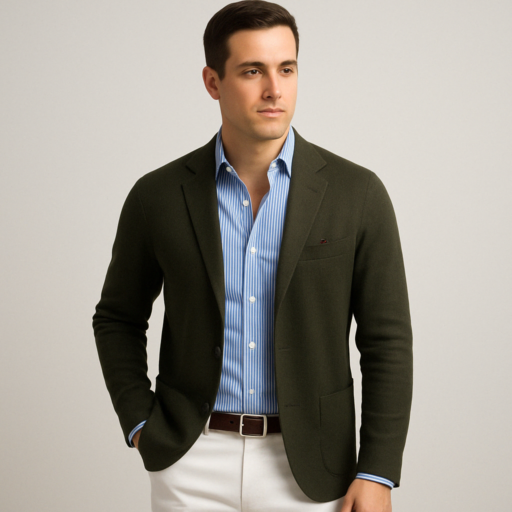 Klassisches Herren-Sakko mit fallendem Revers und Taschen in 7 Farben Regular-Fit-Blazer für Casual- oder eleganten Stil | Sansoti