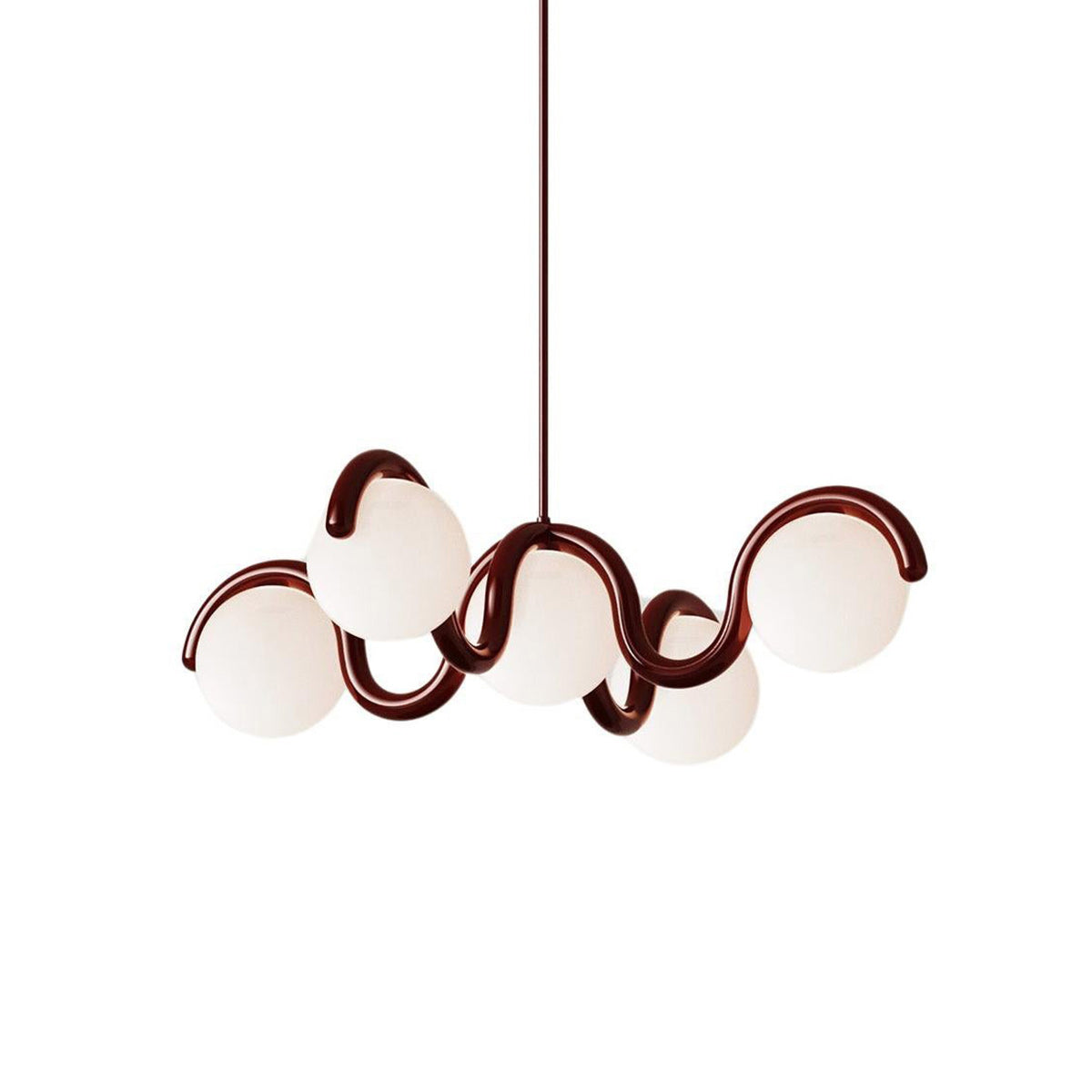 Moderne Kroonluchter met Messing en Glas – Artistieke Verlichting voor Eetkamer en Woonkamer | Sansoti