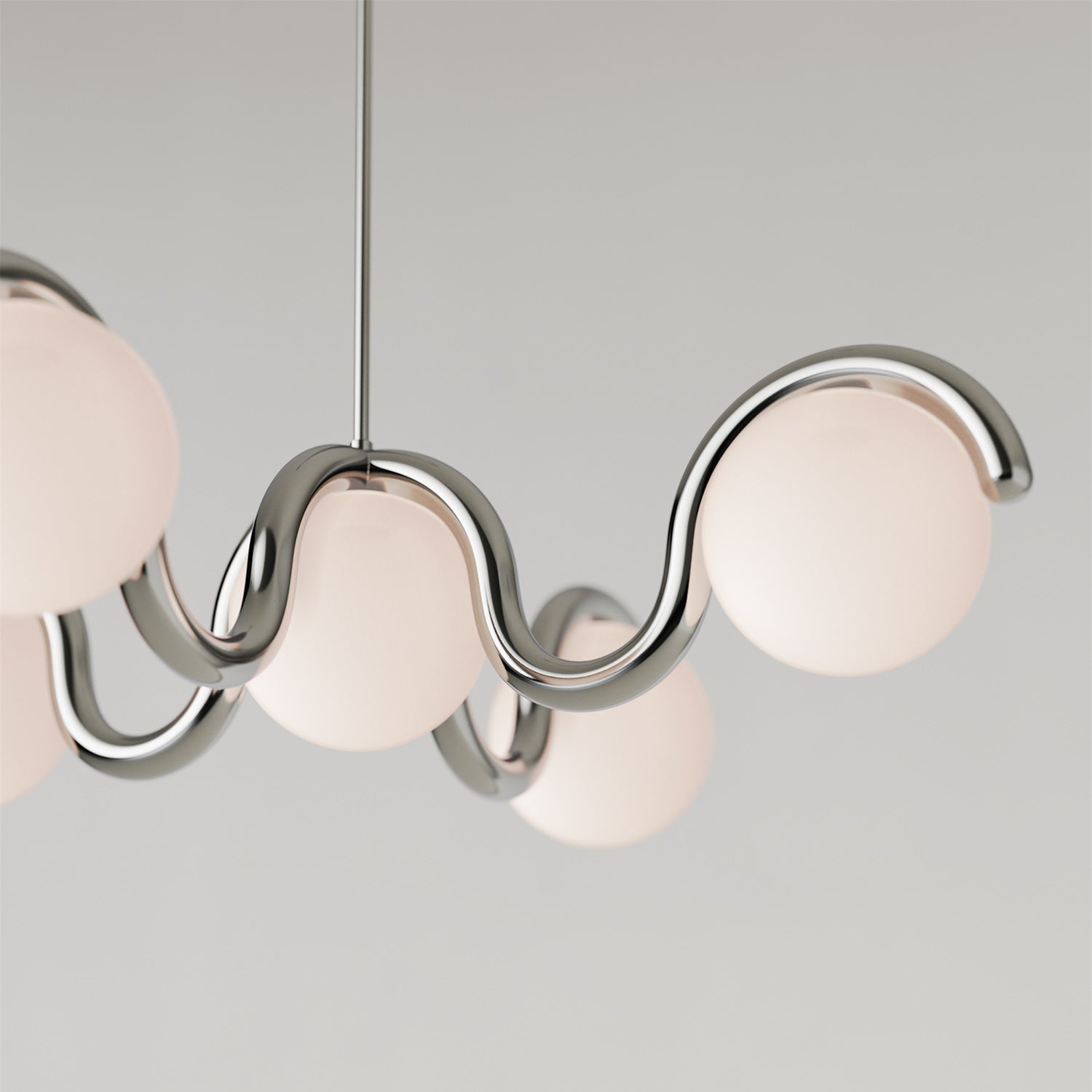Moderne Kroonluchter met Messing en Glas – Artistieke Verlichting voor Eetkamer en Woonkamer | Sansoti