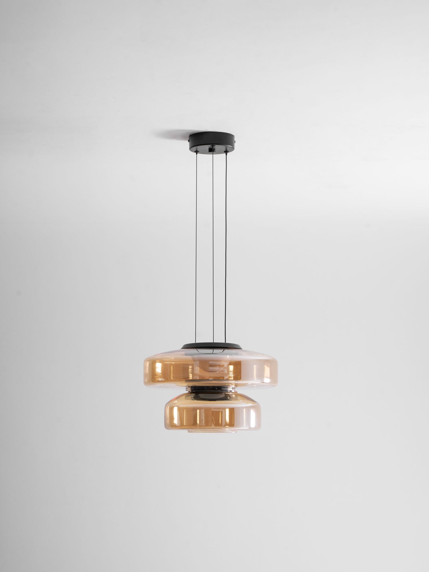Gelaagde Glazen Hanglamp met Meerdere Schijven 1-2-3 Lagen Dimbare Plafondlamp voor Eetkamer Woonkamer Keuken Scandinavisch Design | Sansoti