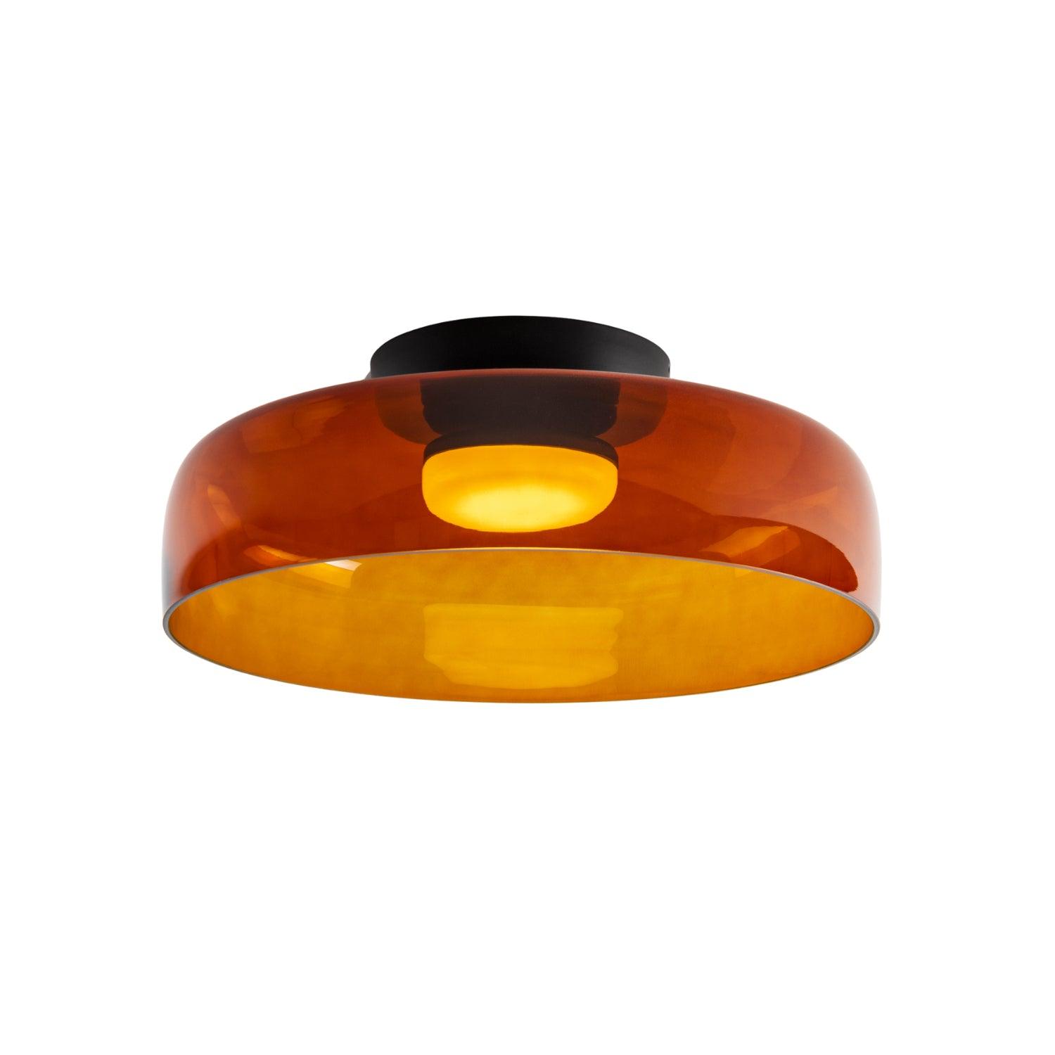 Lagen Plafondlamp met Glazen Schijven | Warm Getint Glas | Scandinavische Elegantie | Subtiel Gelaagd Licht | Moderne Plafondverlichting | Dimbare Versie Beschikbaar | Design Plafondlamp | Meerlaags Glasdesign | Natuurlijk Lichtgevoel | Sansoti