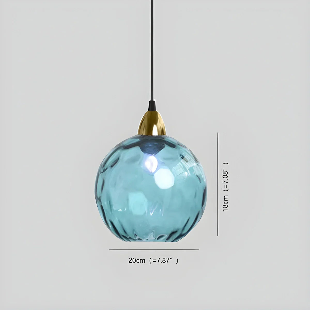 Suspension verre E26 20 cm gris table à manger salon chambre verre fumé lampe boule suspension éclairage d'ambiance | Restfield