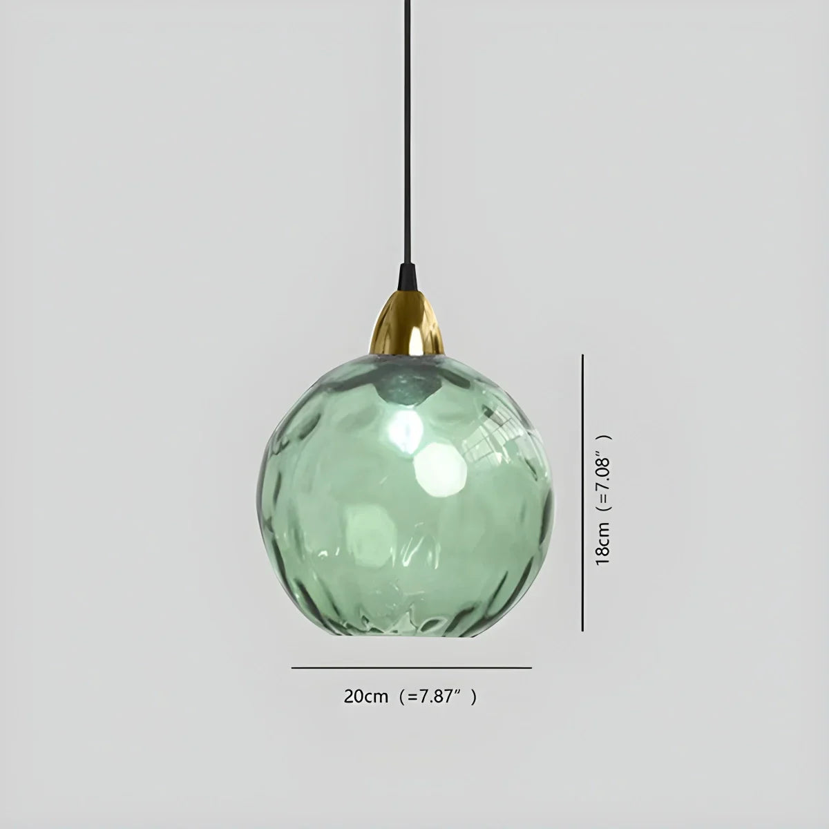 Suspension verre E26 20 cm gris table à manger salon chambre verre fumé lampe boule suspension éclairage d'ambiance | Restfield