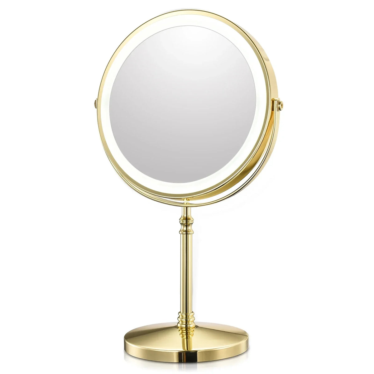 Illuminated Cosmetic Mirror 20cm with 10x Magnification USB Rechargeable LED Lighting for Perfect Makeup | Sansoti