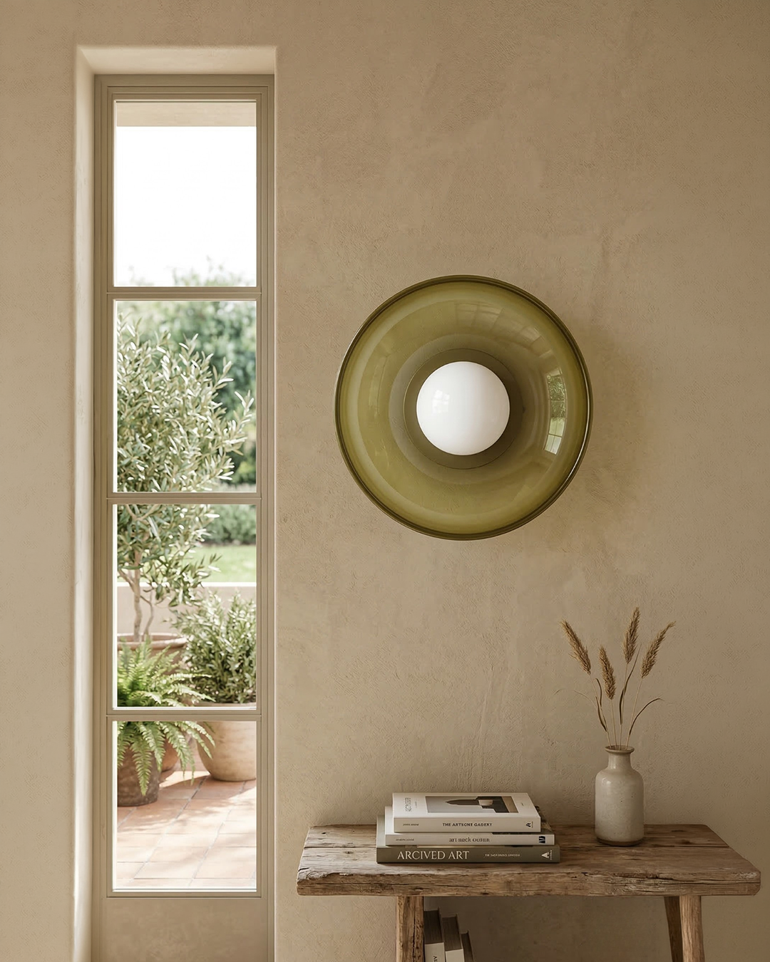 Minimalistische Glazen Wand- en Plafondlamp — Moderne Verlichting voor Gang & Slaapkamer — Dimbaar LED — Ø25 / Ø35 cm | Sansoti