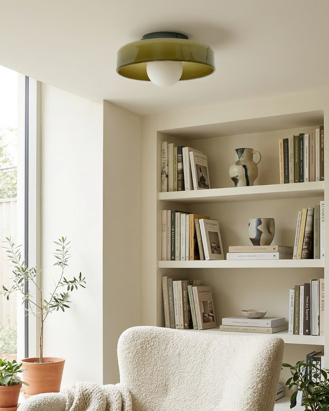 Minimalistische Glazen Wand- en Plafondlamp — Moderne Verlichting voor Gang & Slaapkamer — Dimbaar LED — Ø25 / Ø35 cm | Sansoti