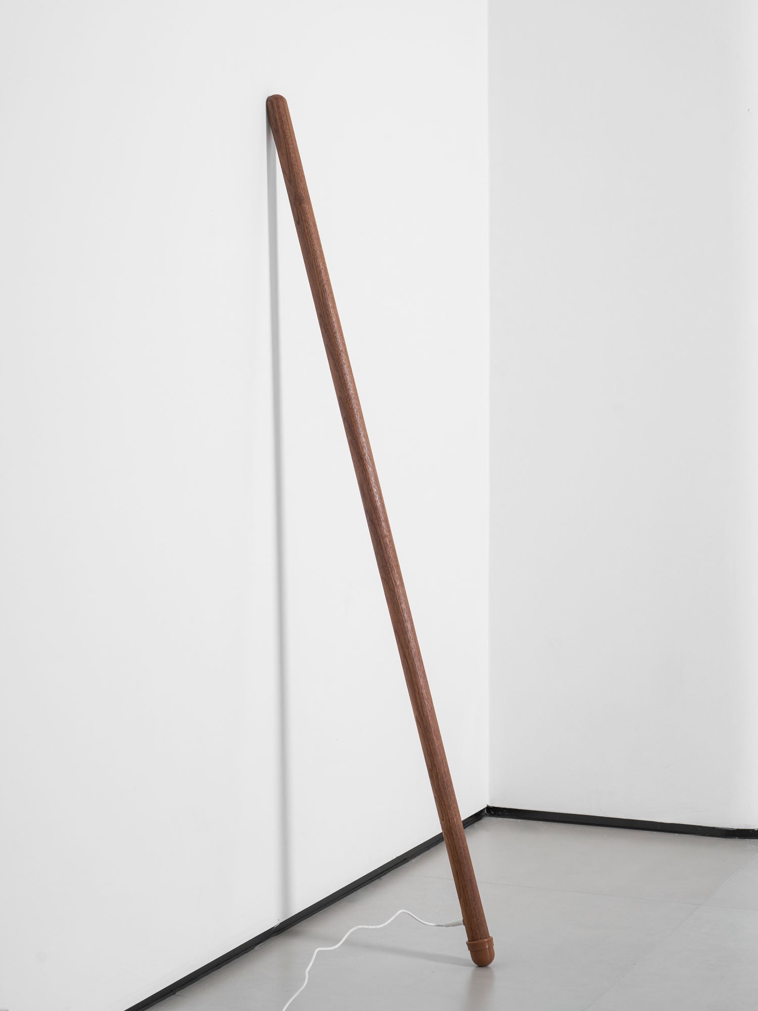 Scandinavische Vloerlamp Hout & Acryl met Geïntegreerde LED Staaflamp 135cm | Sansoti