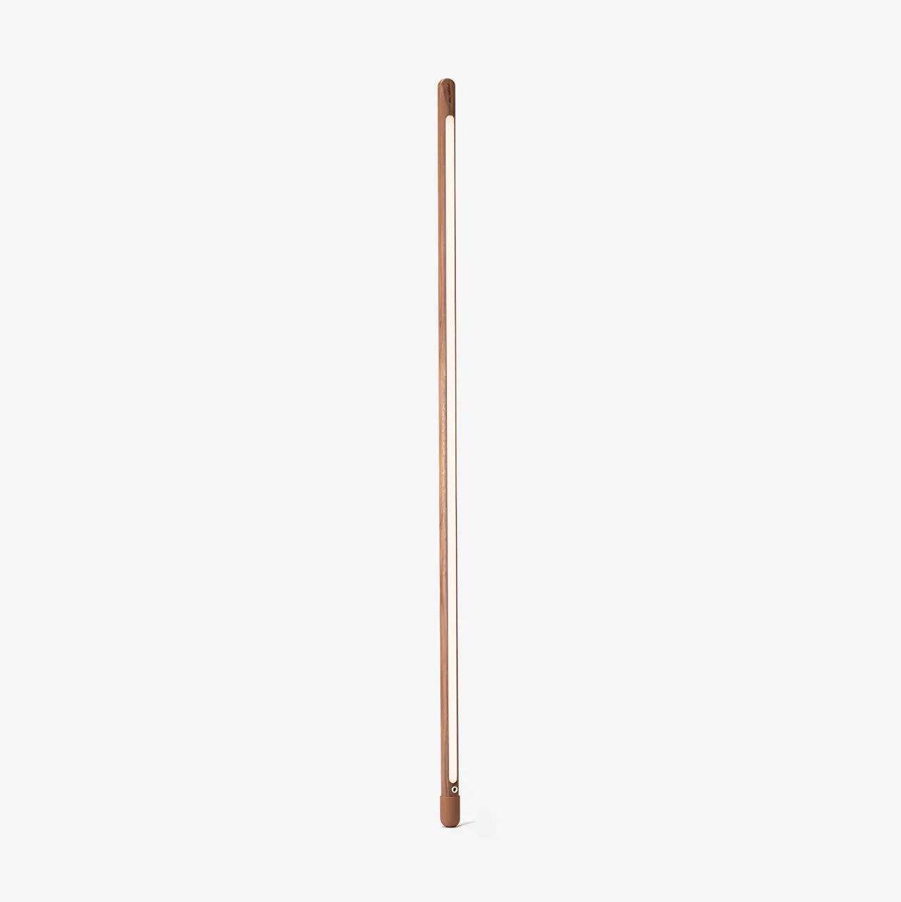 Scandinavische Vloerlamp Hout & Acryl met Geïntegreerde LED Staaflamp 135cm | Sansoti