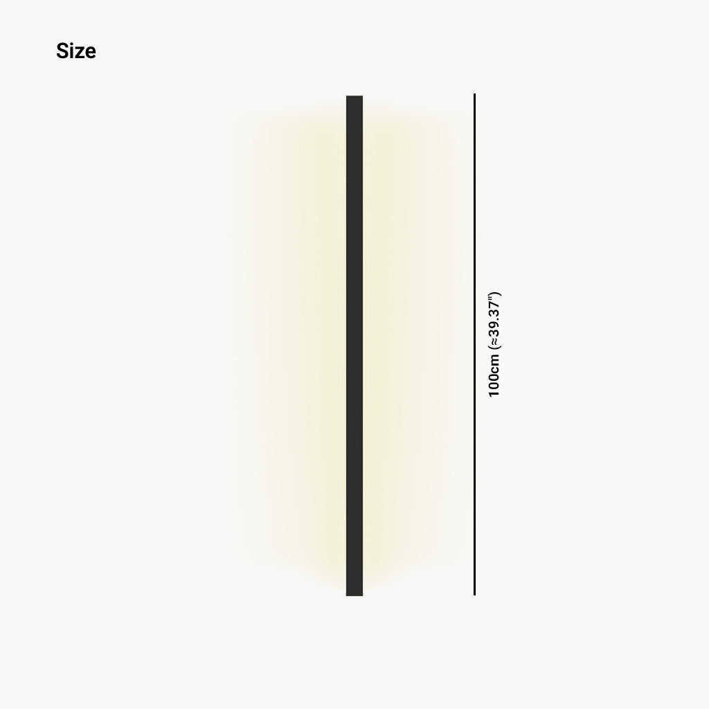 Lineare LED-Wandleuchte aus Aluminium Dimmbar Schwarz Weiß Modernes schlankes Design Schlafzimmer Wohnzimmer Stimmungsbeleuchtung | Sansoti