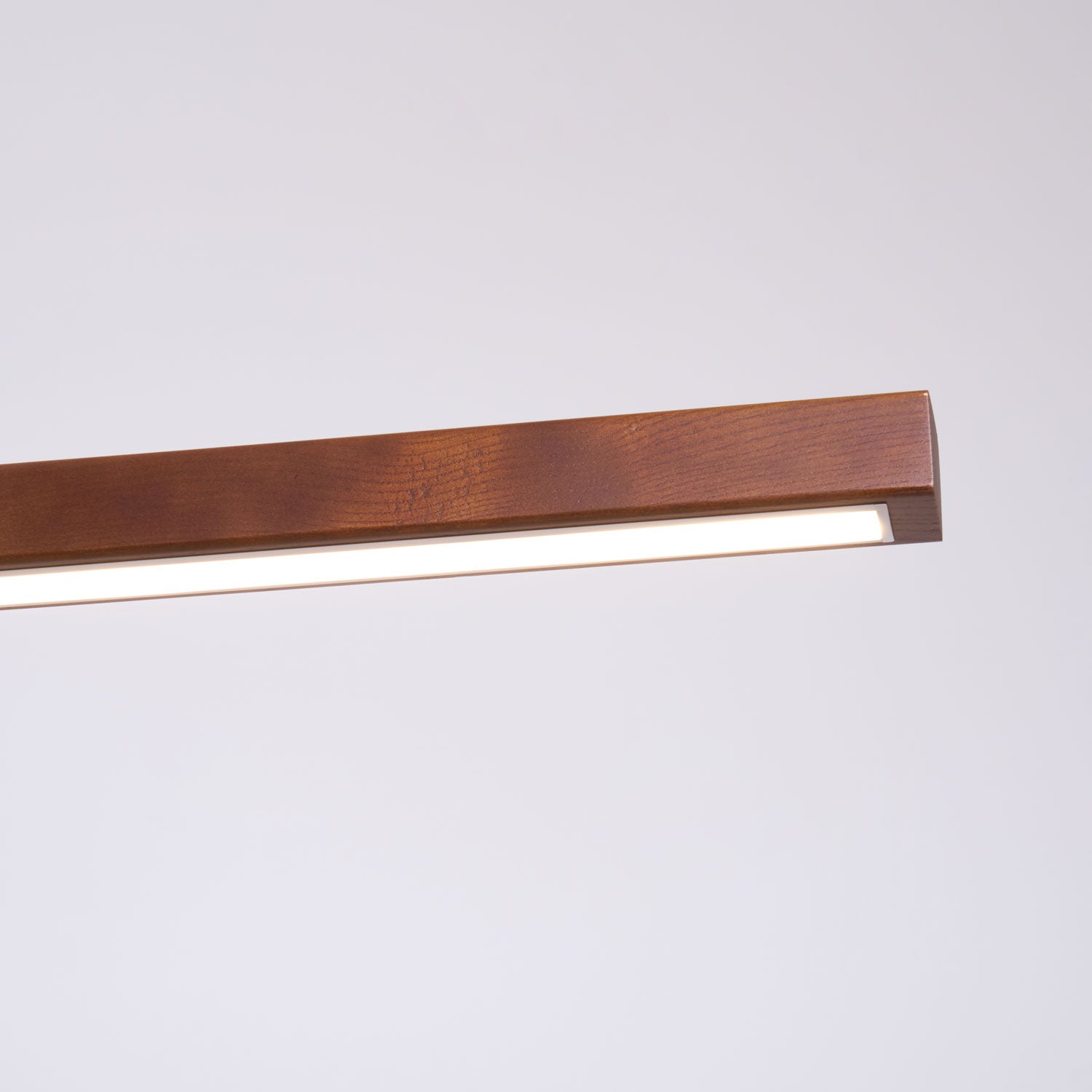 LED Hängelampe Holz Linear Warmes Licht Esstisch Kochinsel Minimalistisch Japandi Design Verstellbares Kabel Balkenlampe | Restfield