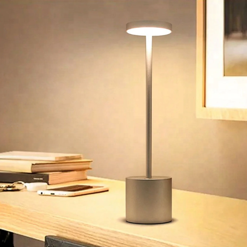 Lampe de table sans fil rechargeable LED aluminium dimmable IP54 extérieur intérieur terrasse | Restfield