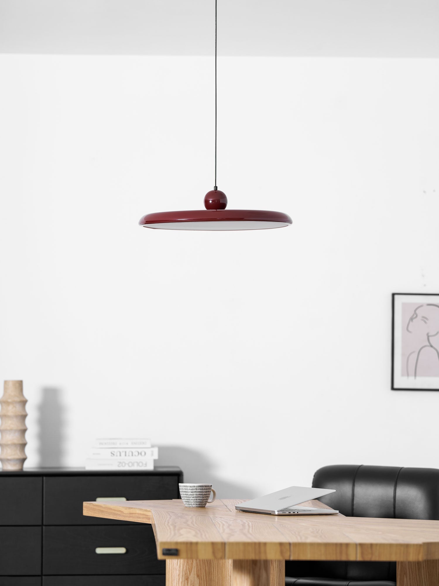 Ronde LED Hanglamp Lola – Minimalistisch Metaal & Acryl Disk Design – Dimbaar – Ø30/40/50cm – 3 Kleurtemperaturen – 150cm Verstelbare Kabel | Sansoti