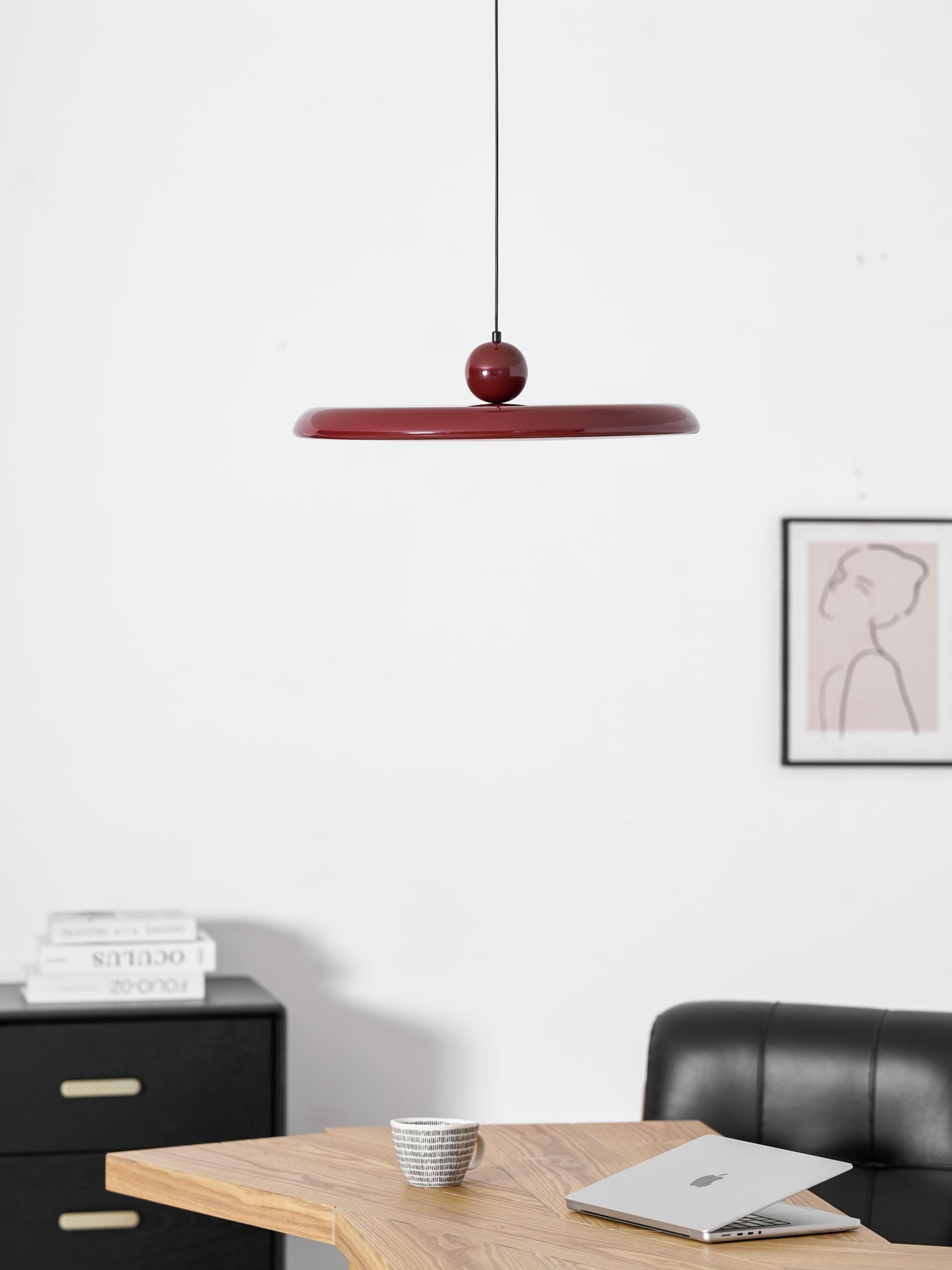 Ronde LED Hanglamp Lola – Minimalistisch Metaal & Acryl Disk Design – Dimbaar – Ø30/40/50cm – 3 Kleurtemperaturen – 150cm Verstelbare Kabel | Sansoti