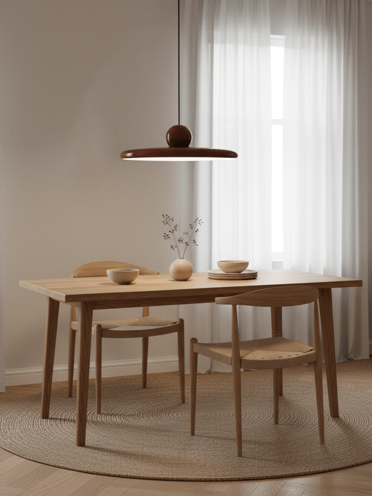 Hangende Plafondlamp Rond Stralend Disc Design Dimbaar 3 Kleuren 450cm Kabel Scandinavisch Interieur Rood Groen Beige | Sansoti